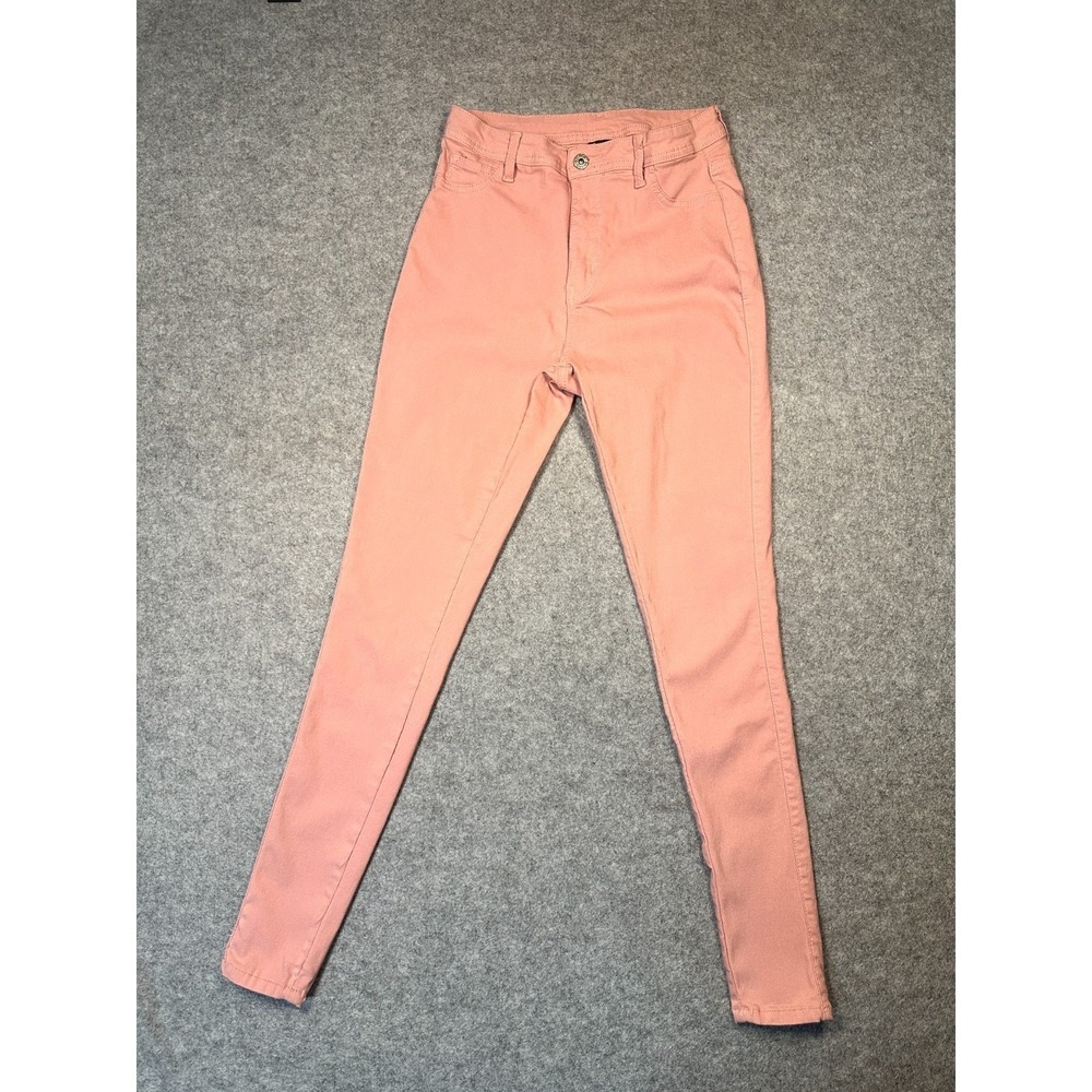 Lover Brand Pants Womens L Pink Stretch Mid Rise Skinny Ankle Trousers